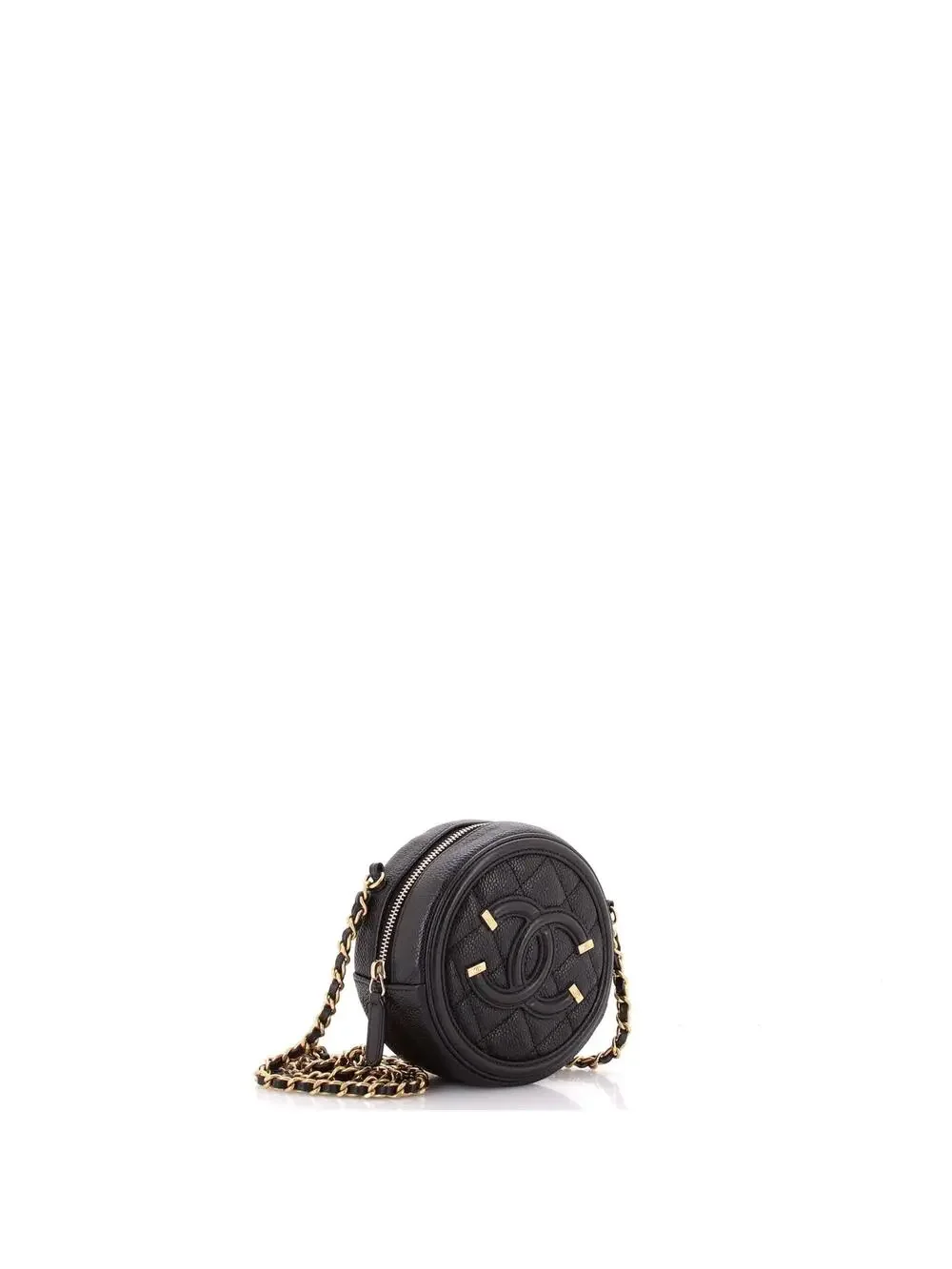 Chanel Filigree Round Clutch With Chain #233263C23B